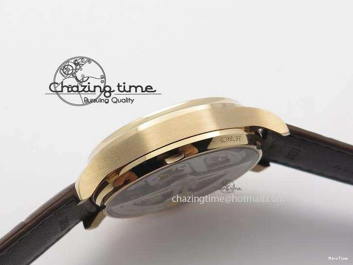 MIROTIME 0410 Unisex Portuguese Real PR RG IW500702 ZF 1:1 Best Edition On Brown Leather Strap A52010 V 7303